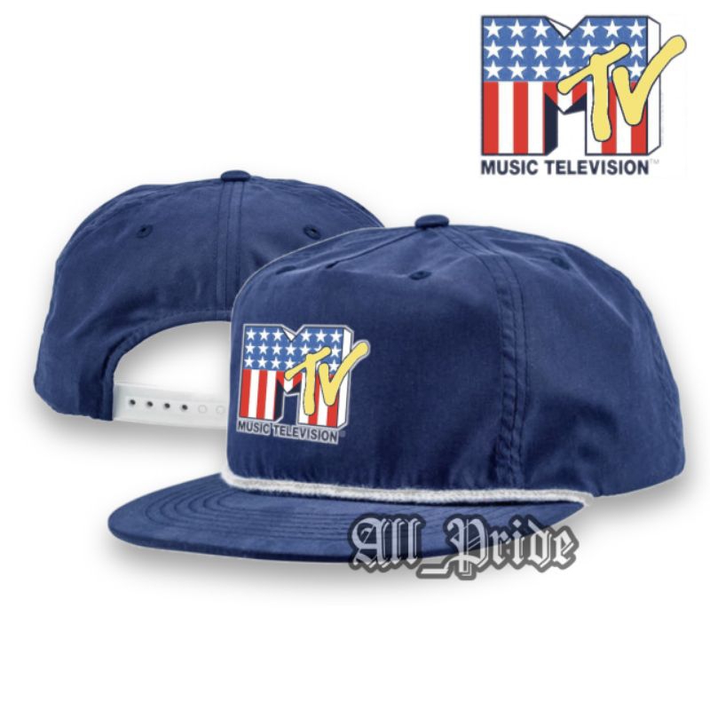 Topi Snapback Classic MTV USA /Rope Hat Snapback Caps Casual Vintage /Topi Klasik Tali Pria Wanita