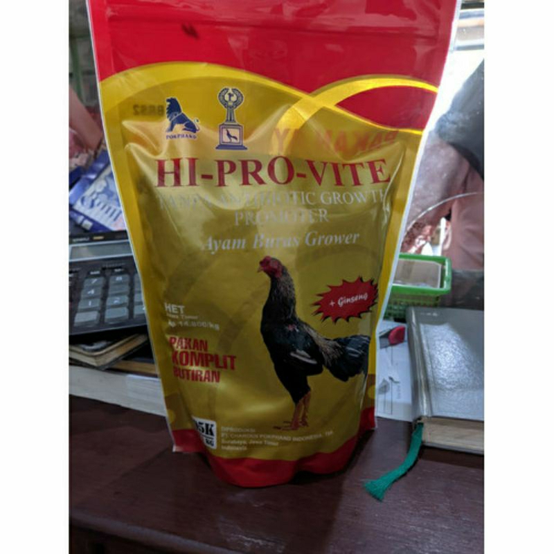 Hi Pro Vite 595K Pakan Jadi Ayam Aduan Lengkap Dengan Gabah Dan Ginseng