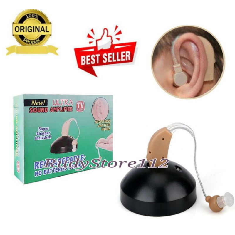 Alat Bantu Dengar Cas Charger Pendengaran Telinga Orang Tua Hearing