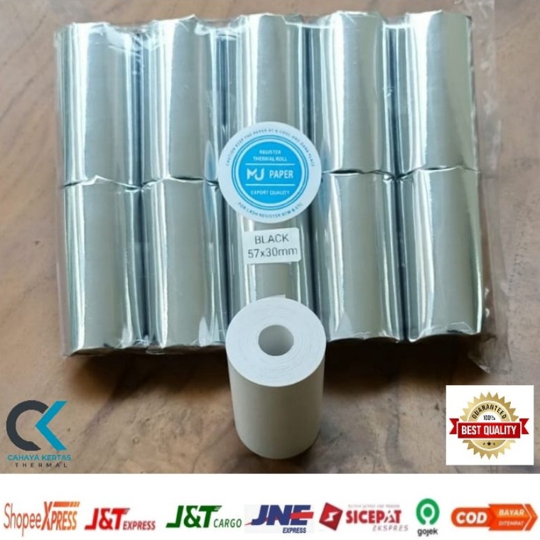 

Promo Populer Kertas Kasir Thermal Edc Bluetooth 58x357x3 Paket 1 Roll 1 Pack