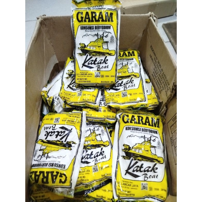 

Garam cap katak 200g/Garam beryodium/Garam