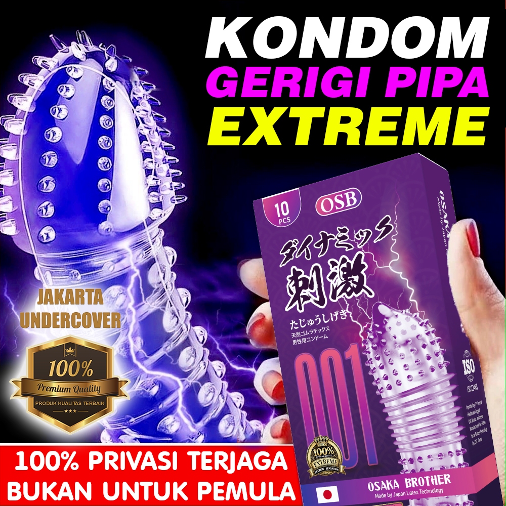 Kondom Gerigi Pipa Extreme - Condom Ribbed Dotted 001 Osb Osaka Brother