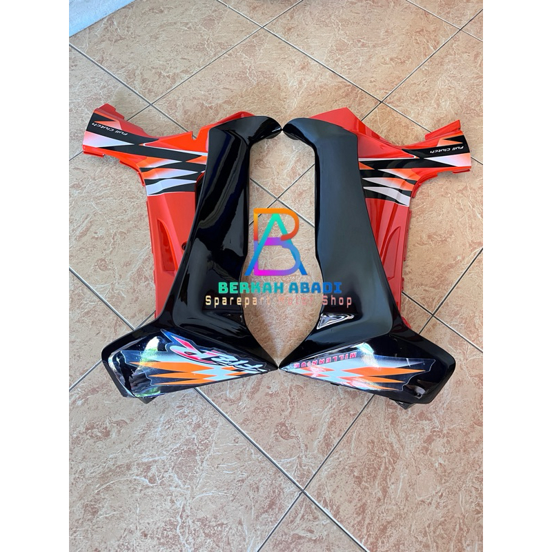 Sayap Luar & Sayap Dalam FizR F1Z R Oren Hitam (Striping Millenium Gold) Kwalitas Terjamin.