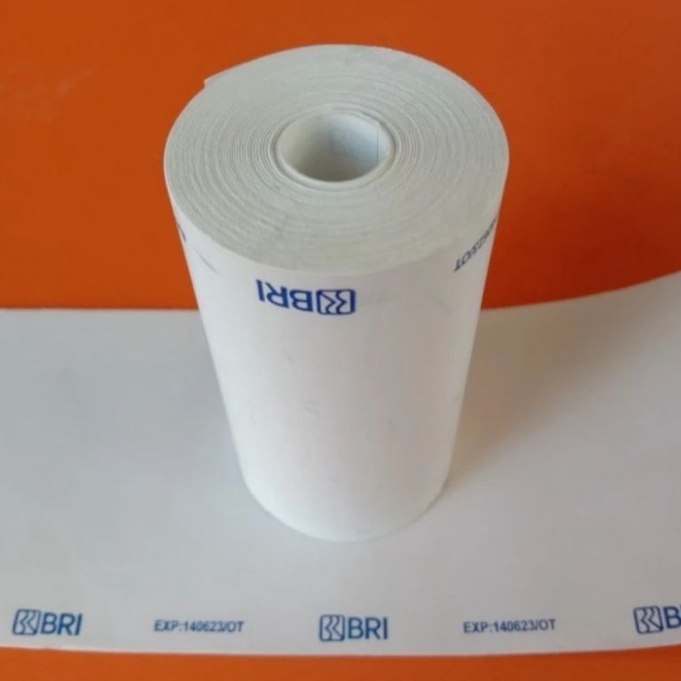 

Super Ngetrends Kertas kasir thermal logo BRI 5758x33mm full tanpa tulang paket 1 roll