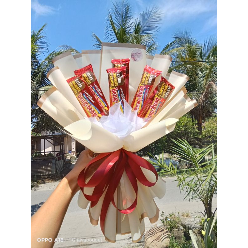 

buket coklat beng beng isi 6pcs