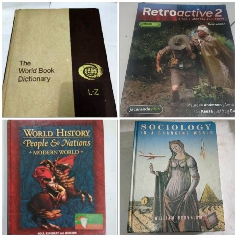 ORIGINAL THE WORLD BOOK DICTIONARY /RETROACTIVE  STAGE AUSTRALIA HISTORY / SOCIOLOGY IN A CHANGING W