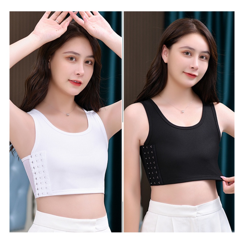 Breast Binder Kait samping LESS perata dada payudara tomboy model pinggir unisex chest korset half T