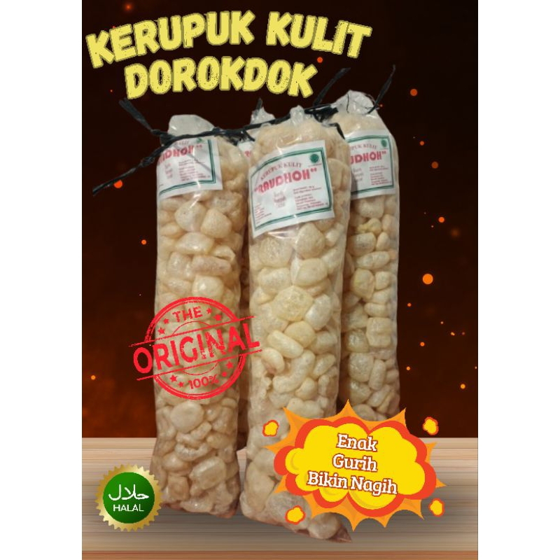 

1 Ball Kerupuk Kulit Sapi Asli/ Dorokdok Kerupuk Kulit Sapi 215g