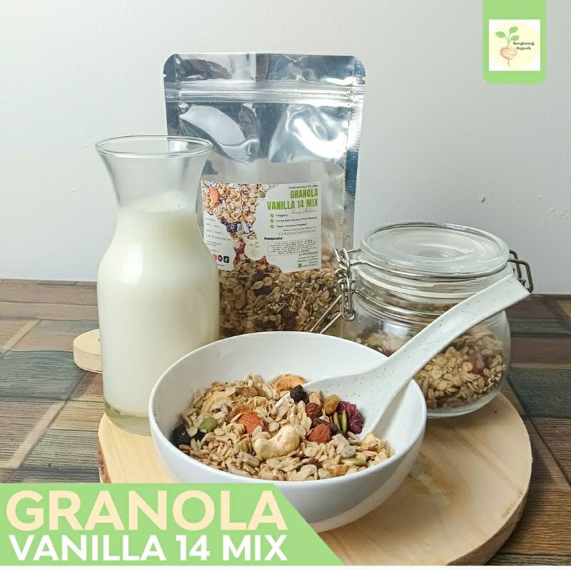

p4yu SUPER GRANOLA GR - VANILLA 14 MIX Rolled Oat, Almond, Cranberry, Cashew, Pumpkin seed, Raisin,