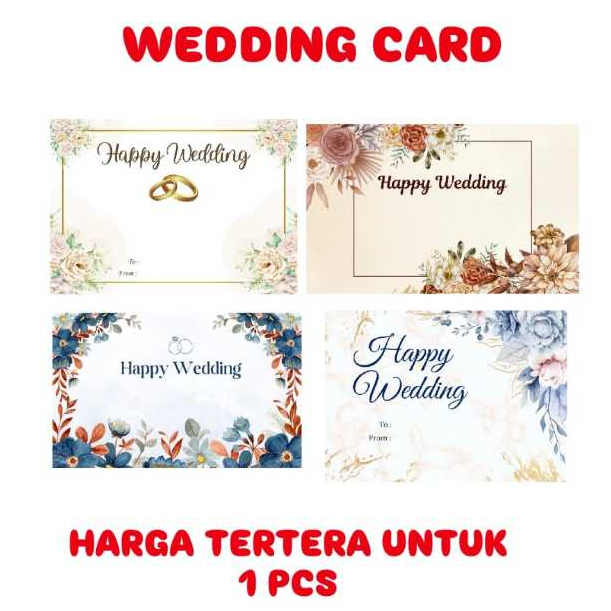 

Kartu ucapan Wedding /pernikahan menempuh hidup baru congratulation greeting card / hampers
