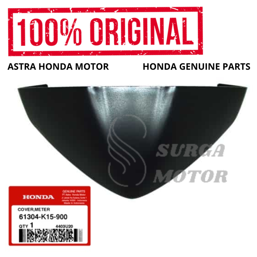 cover meter visor tutup speedometer atas lampu depan CB150R old lama ORI HONDA AHM 61304-K15-900 Pel