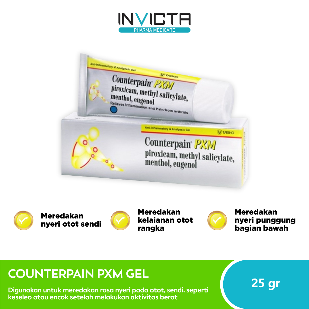 Counterpain PXM Anti-Inflammatory & Analgesic Gel - 25 gr