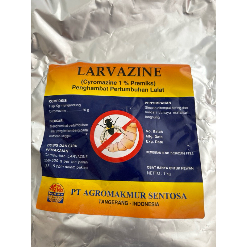Larvazine Obat campur pakan untuk mengurangi  Lalat pada ayam