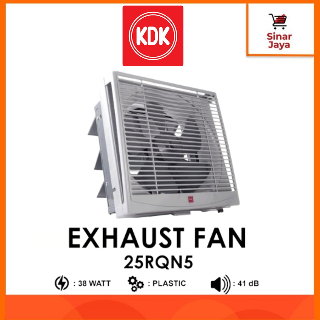 KDK 25-RQN5 Wall Exhaust Fan Dinding / Heksos 10 Inch
