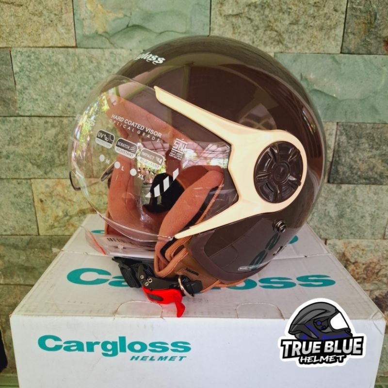Helm Cargloss Hijab YRH Espresso Brown / Coklat