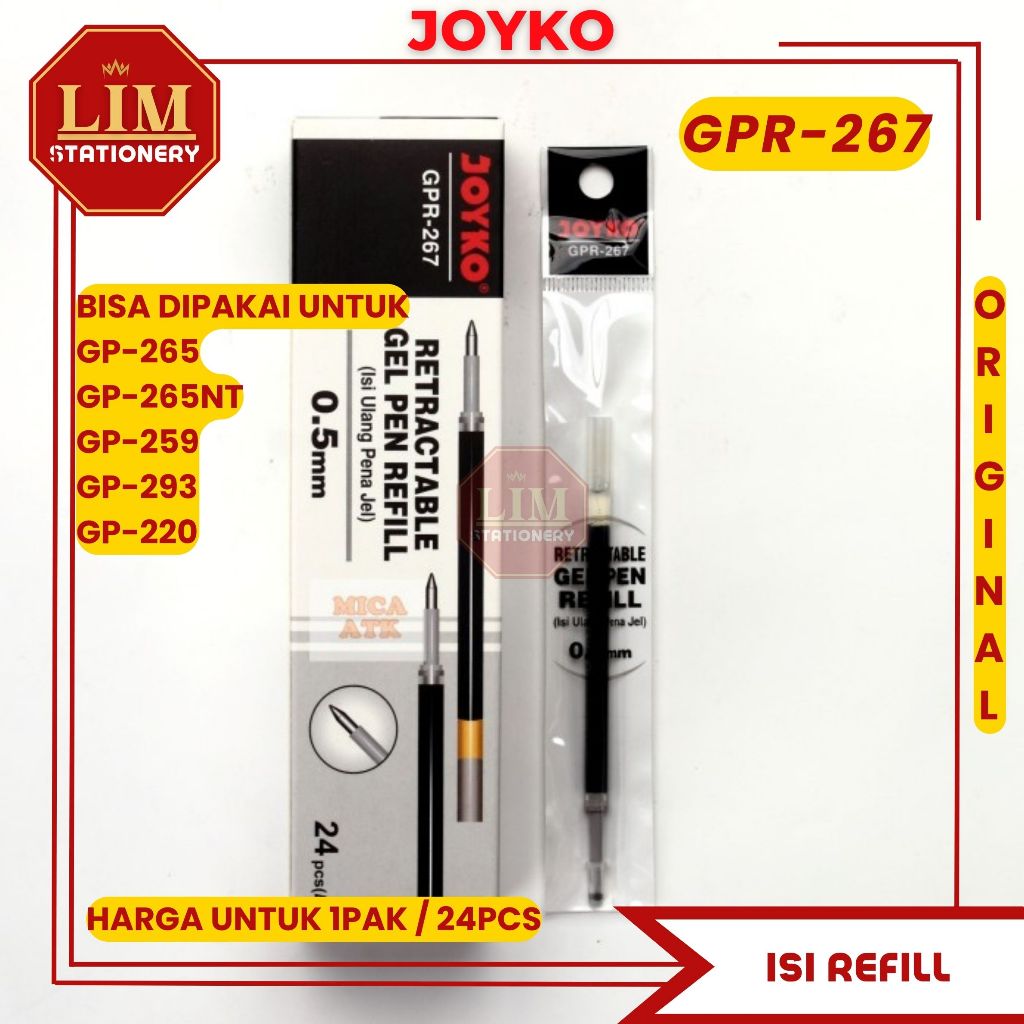 

JOYKO ISI REFILL 267 / ISI GP-265 (1PAK/24PCS)