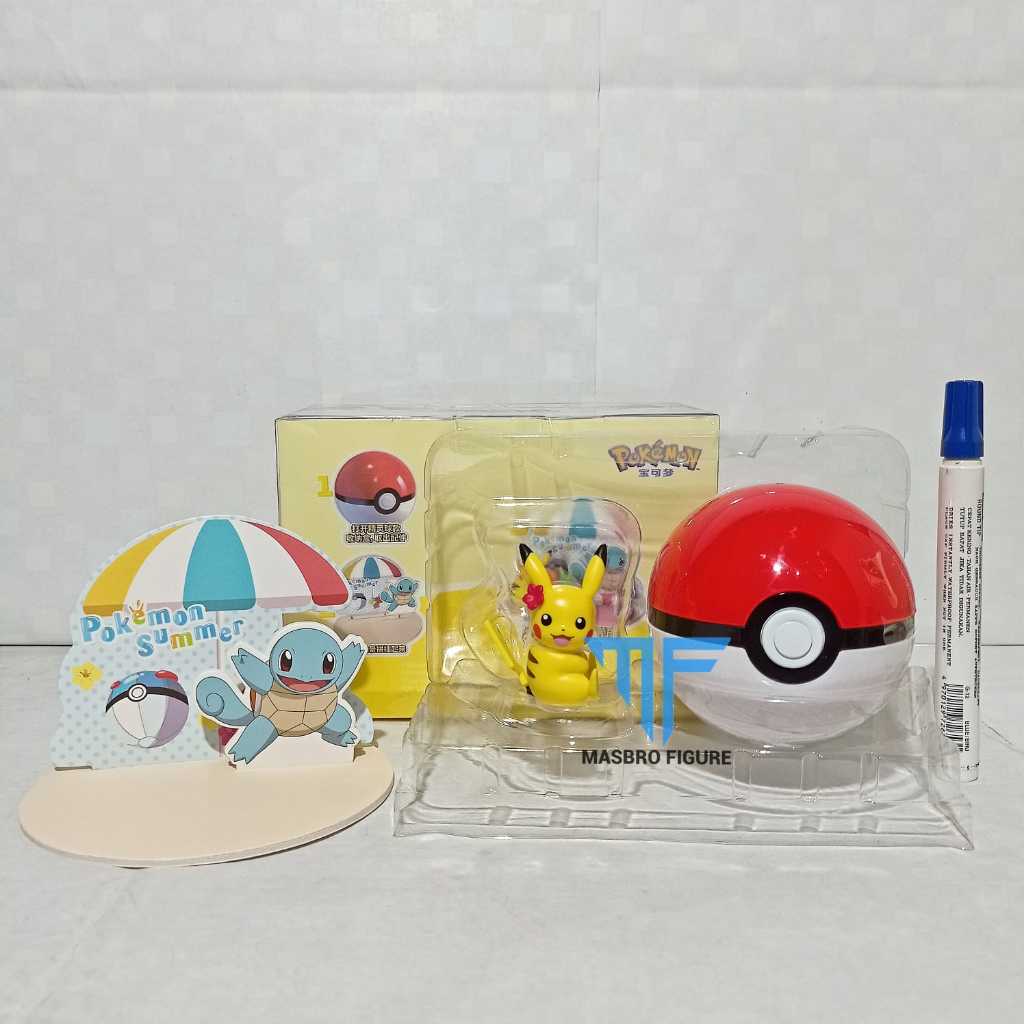 Action Figure Pokemon Pikachu Summer Set Diorama