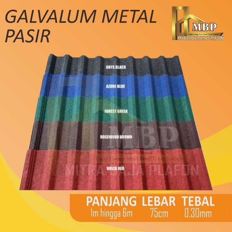 Atap Galvalum Spandek Pasir