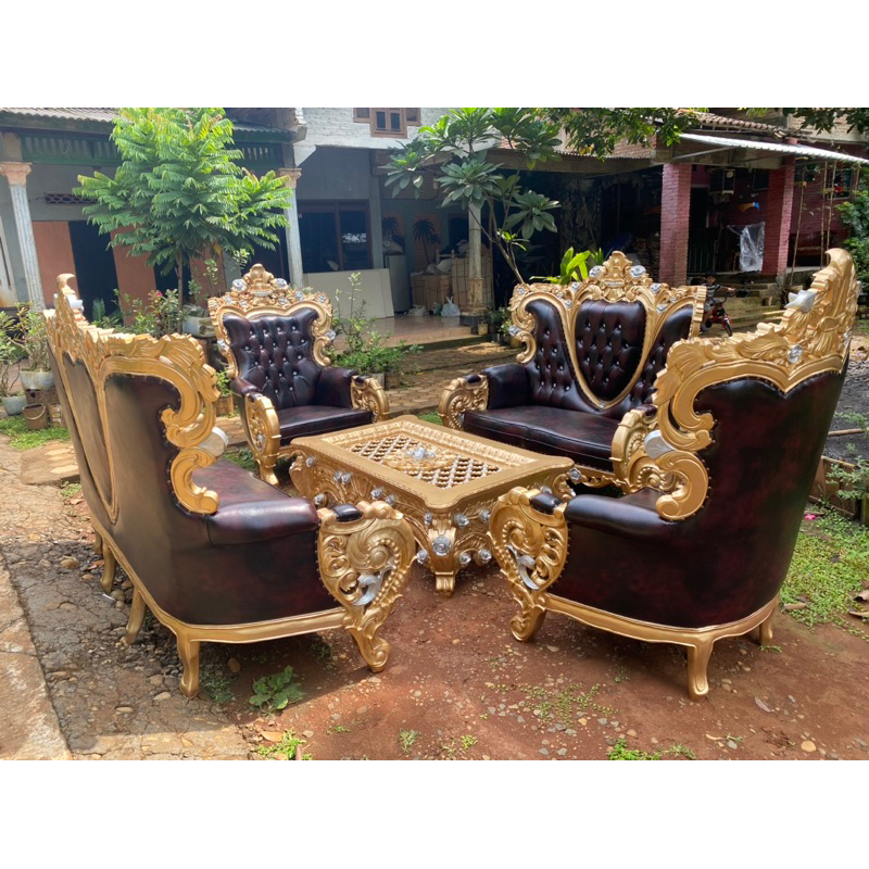 Sofa tamu jati jepara bellagio