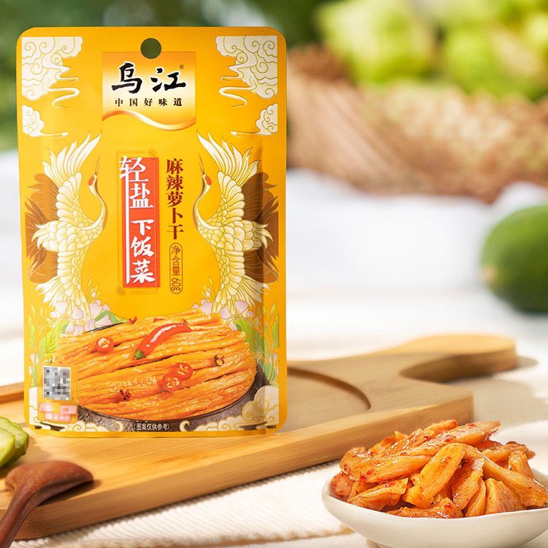 

OK9272 乌江榨菜 麻辣萝卜干 60gr / Wu Jiang Zhacai Sayur Acar Lobak Lezat Makanan Siap Saji Import