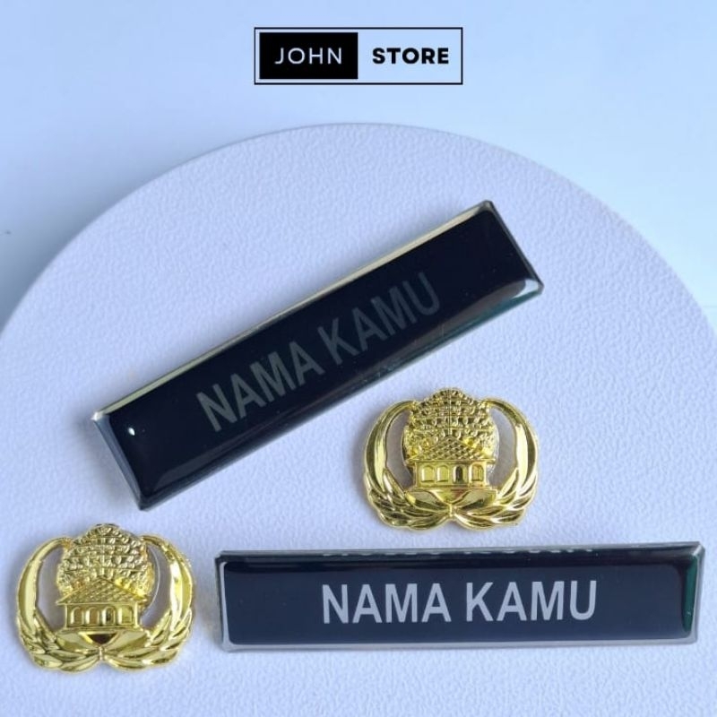 

Paket Name Tag Dan Pin Korpri Asn/Pns Bahan Stainless