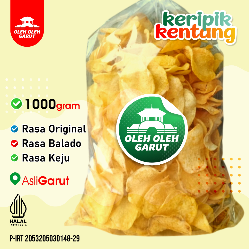 

KERIPIK KIRIPIK SNACK KENTANG 1KG