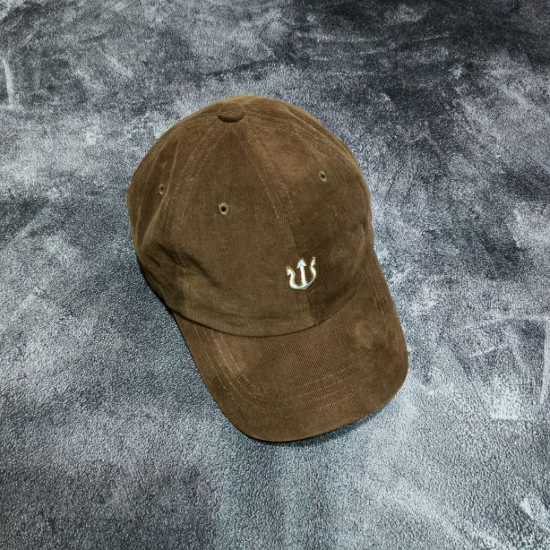 Baseball caps verutum corduroy logo brown