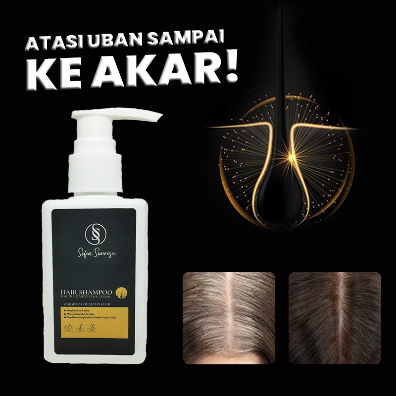 Sofia Sunrise Penghilang Uban Rambut Permanen Alami Hitam Halal Ampuh Selamanya Hair Color Shampoo