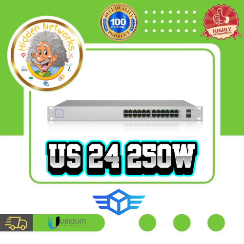 Ubiquiti US-24-250W UniFi Switch 24 Port PoE (250W)