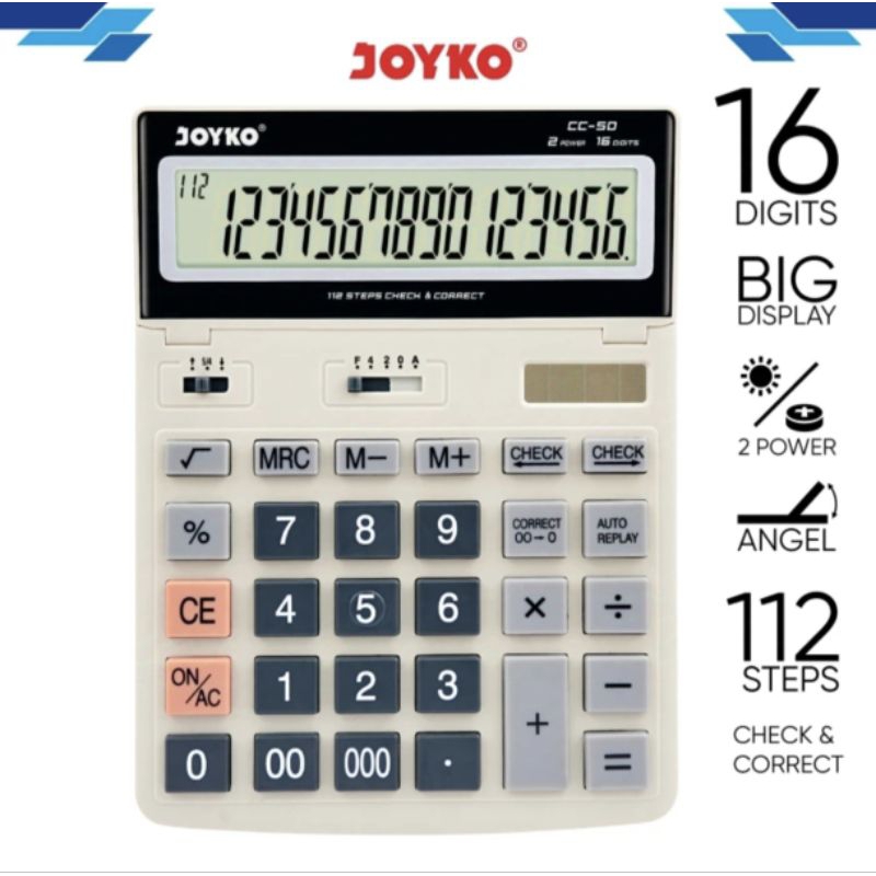 

kalkulator Joyko Besar CC-50 16 digit (1pcs)