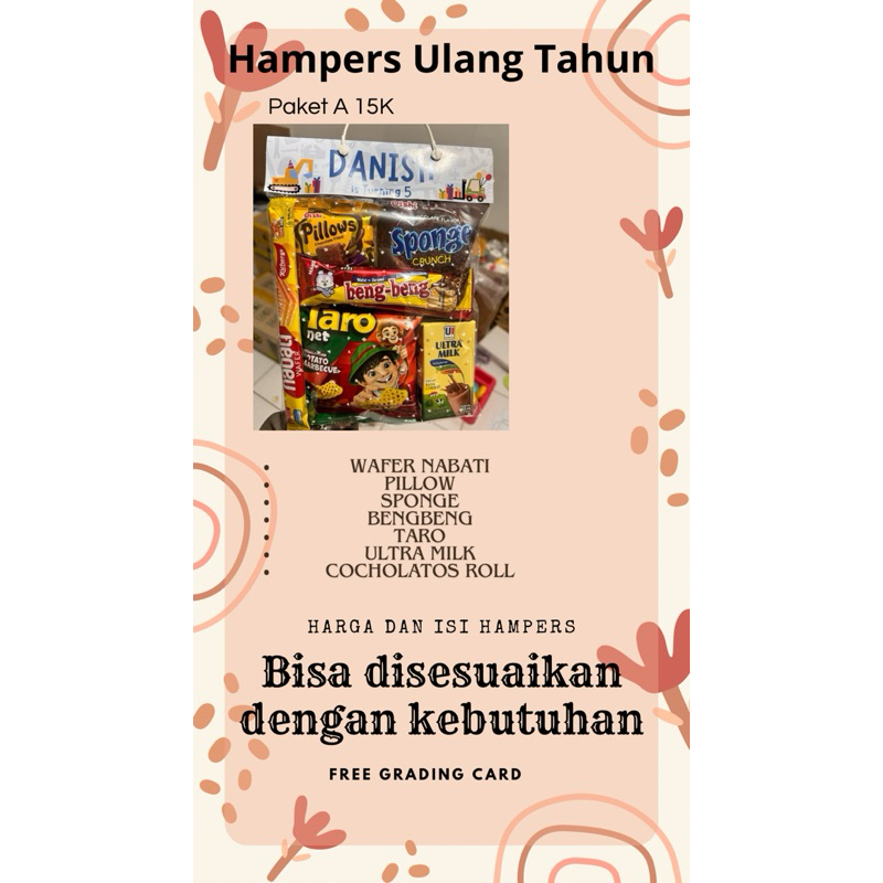 

Souvenir Ulang Tahun Anak-Anak /Bingkisan Ulang tahun