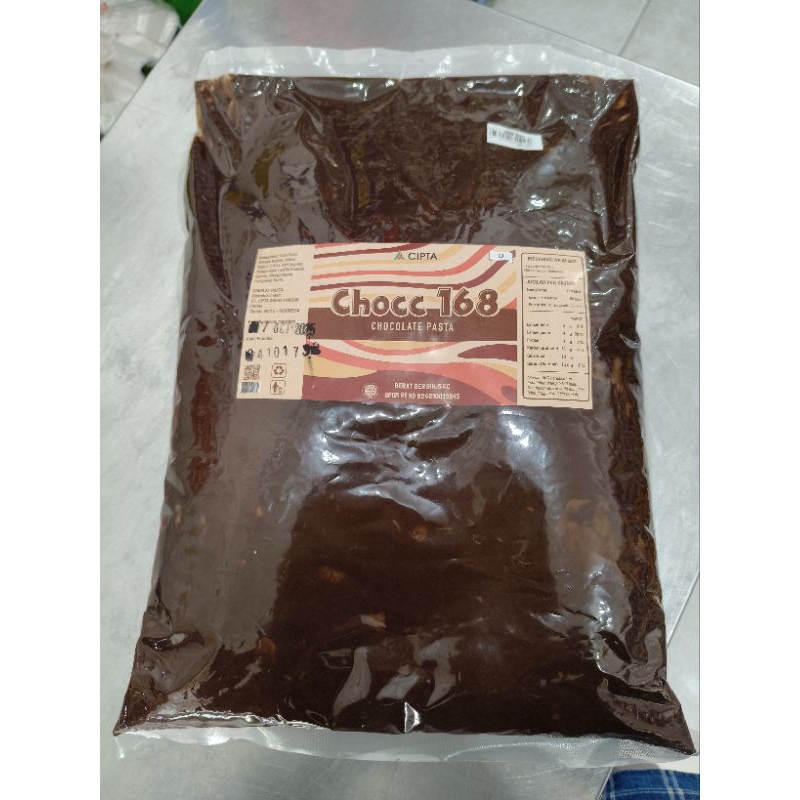

168 Filling Coklat 5kg/Coklat Filling 168 5kg/Isian Coklat/Coklat Selai/168 Coklat Filling Pasta/Isian Donat/Isian Roti/Roti Isian Coklat