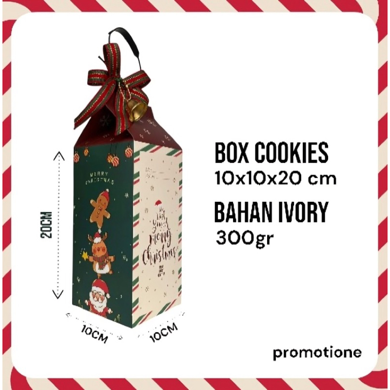 

Box Cookies Hampers Christmas (5 Pcs ) | Box Kue Kering Natal Murah | Box Kue Kering | Hampers Cookies Natal