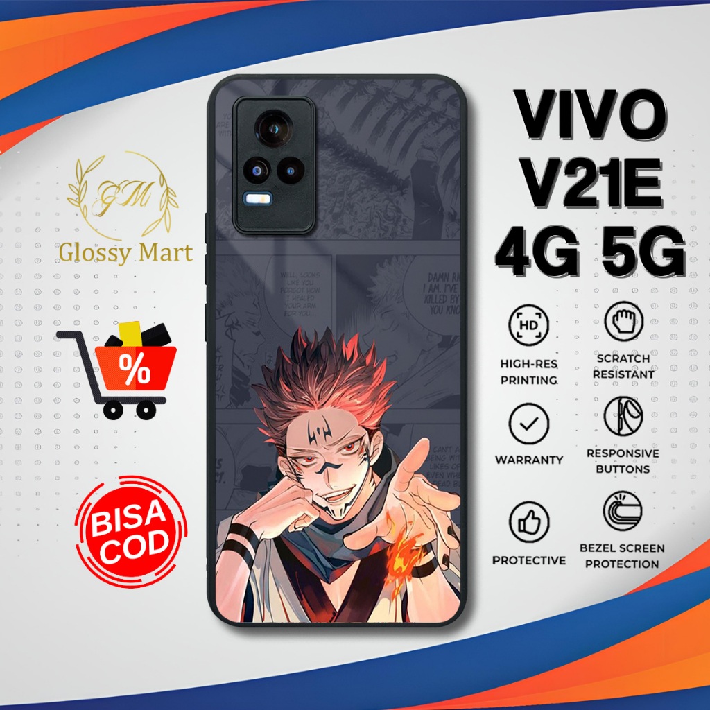 Case Vivo V21E 4G 5G Terbaru Jujutsu Hardcase Softcase Glossy Termurah Casing Vivo V21E Terlaris