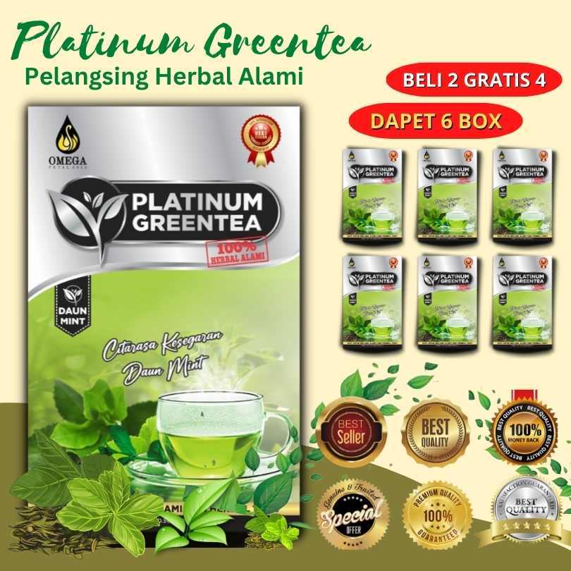 

Teh Diet Terlaris Pelangsing Aman Herbal Platinum Greentea
