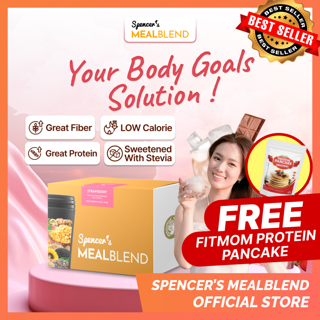 

(FREE PROTEIN PANCAKE) Spencer's MealBlend - Solusi Langsing Alami Tanpa Bahan Kimia Rasa Paling Lengkap