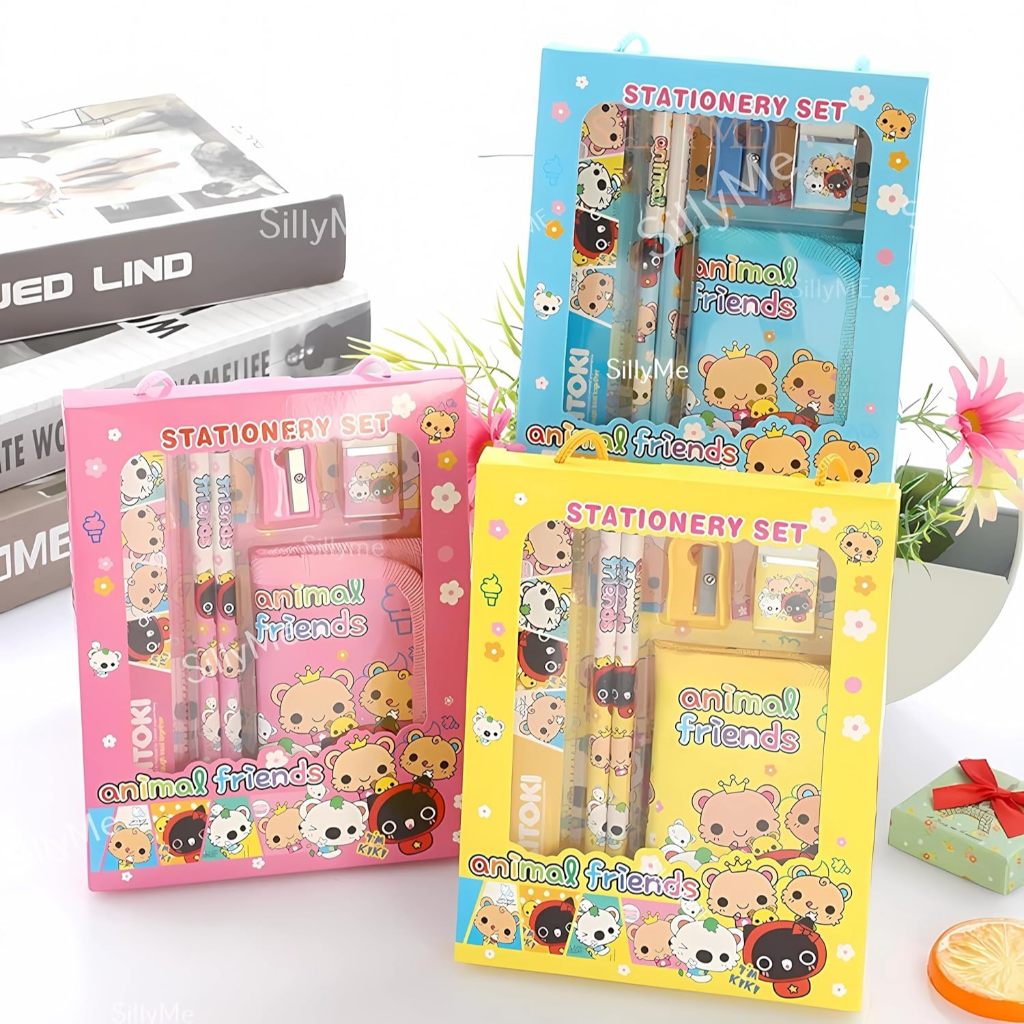 

Alat Tulis / Set Alat Tulis / Paket Alat Tulis Anak Stationery Set 6in1 (Pink)