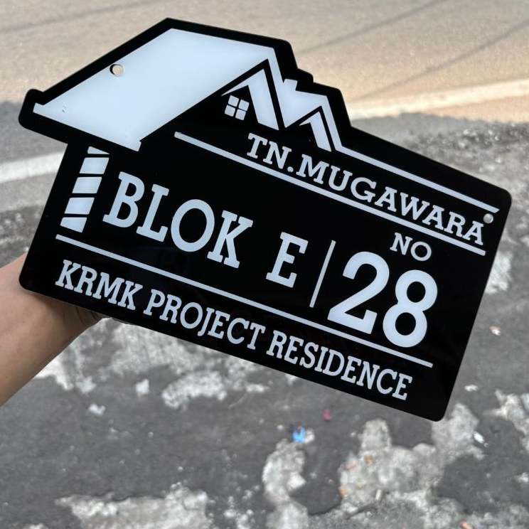 PAPAN NOMOR RUMAH AKRILIK | NOMER RUMAH AKRILIK | NO RUMAH AKRILIK | ALAMAT RUMAH HURUF