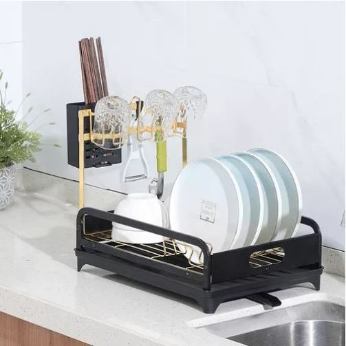 Rak Piring Gold Stainless