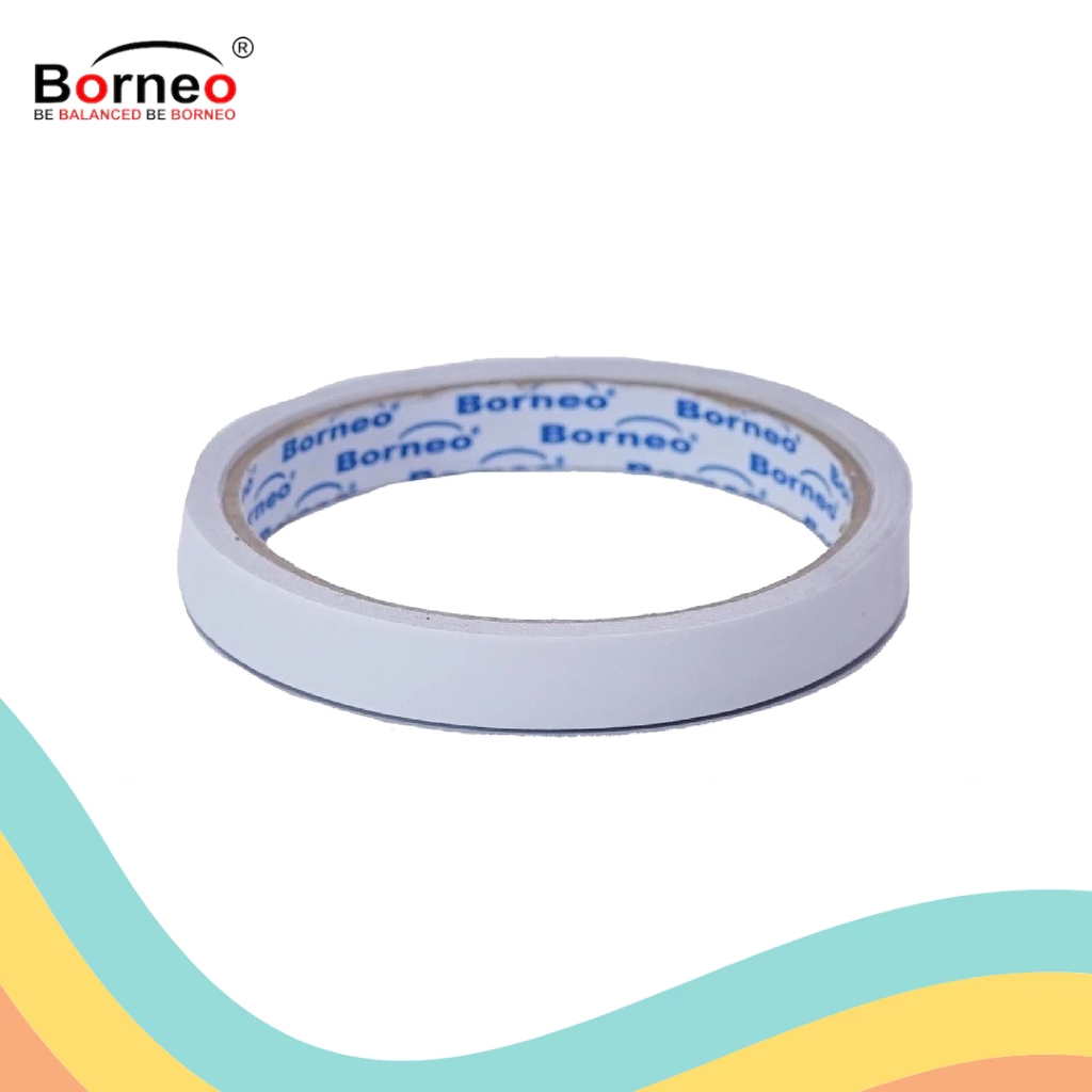 

DOUBLE TAPE BORNEO 12 MM CORE BIRU (3 PCS)
