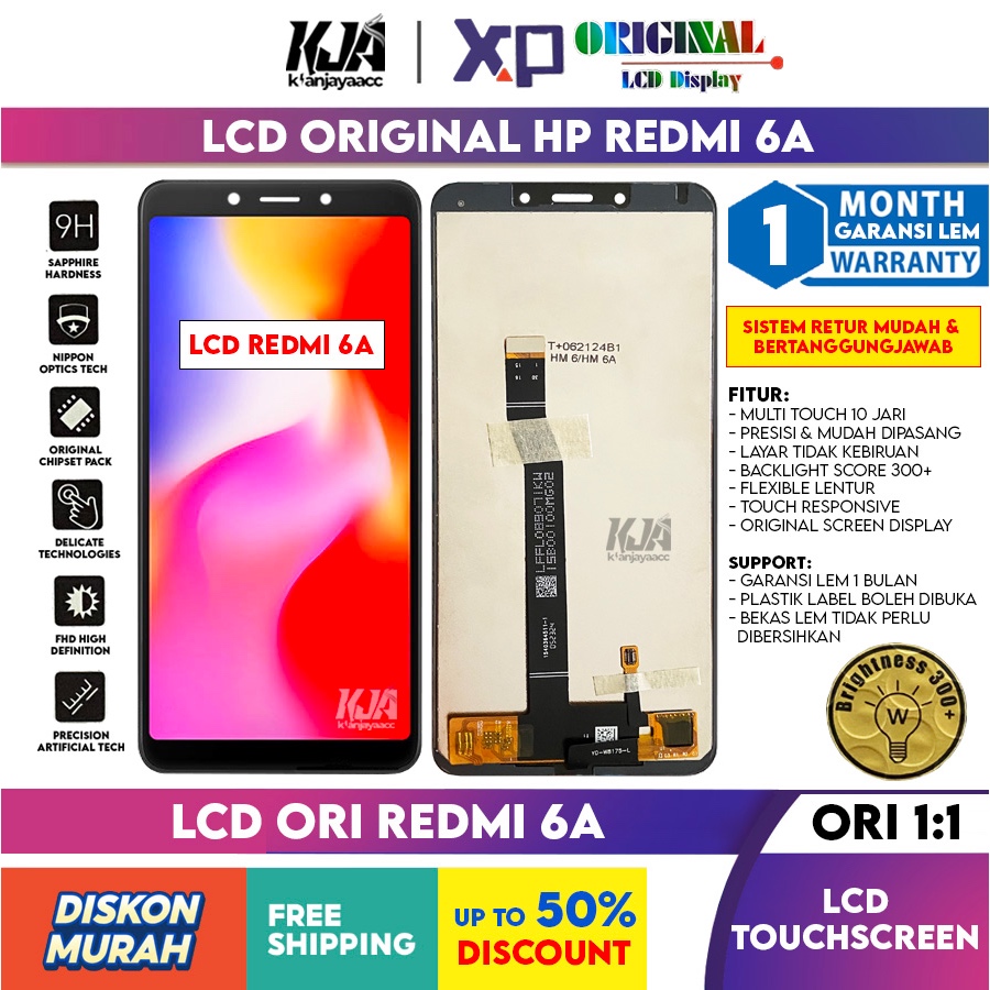 LCD Original Redmi 6 / Redmi 6A LCD Touchscreen Hp ORI