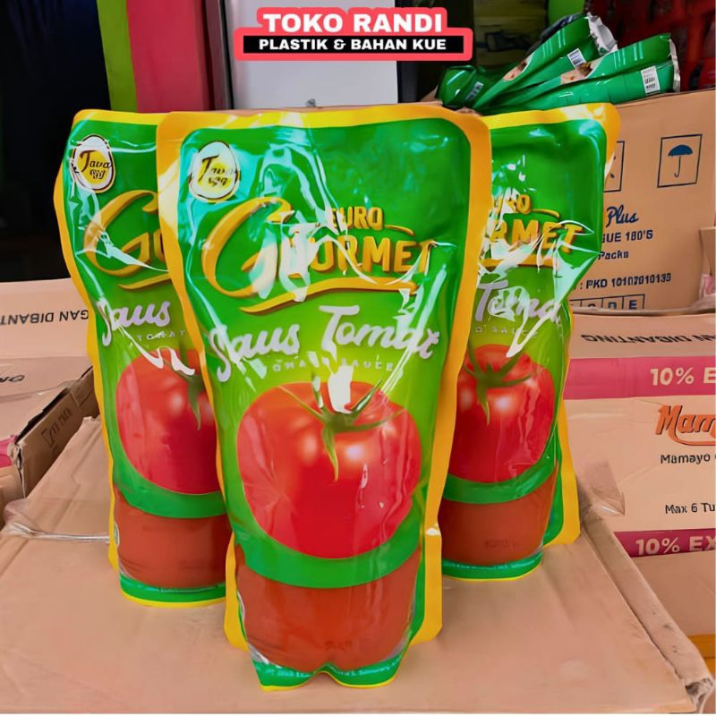 

Euro Gourmet Saus Tomat 1kg x 12 / 1 dus