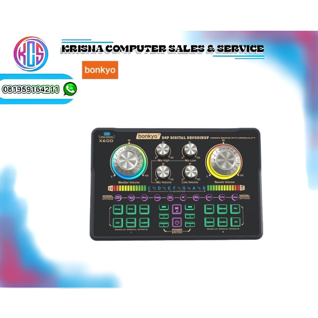 BONKYO X600 SOUNDCARD MIXER ORIGINAL