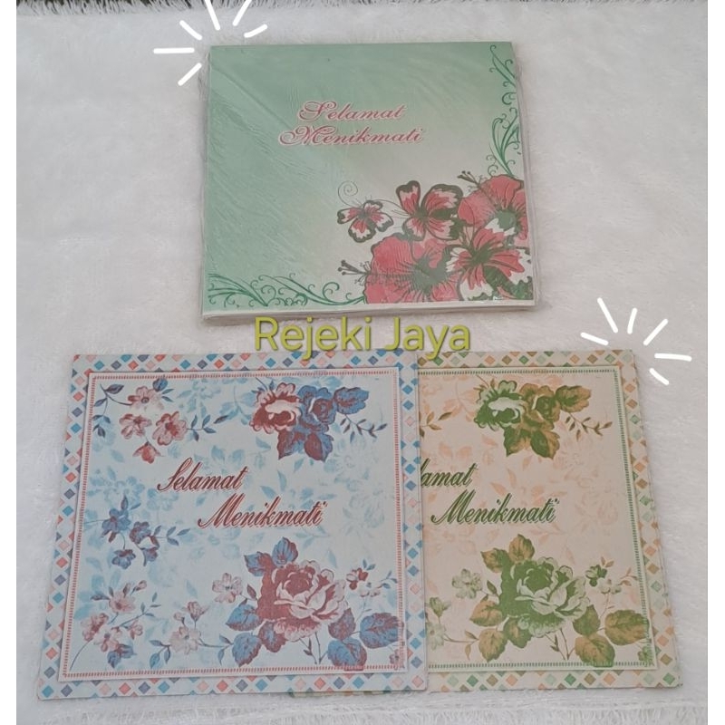 Selamat menikmati isi 250 pcs / selamat menikmati kertas