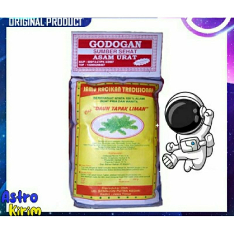 

jamu godok godokan godog godogan daun tapak liman obat herbal asam urat rematik pegal-pegal kesemutan sakit kaki