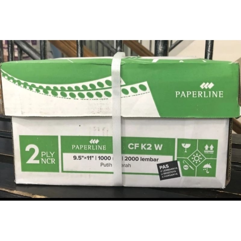 

Paperline Continuous Form Kertas Komputer K2 W Utuh / CF K2 W PRS (Bagi 2) 9,5 x 11"- Box isi 1000 Sets.