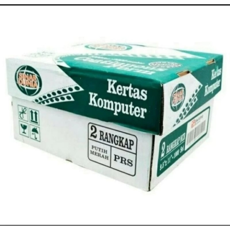 

Paperline Continuous Form Kertas Komputer K2 W PRS 9,5 x 11 inch - Box isi 1000 Sets