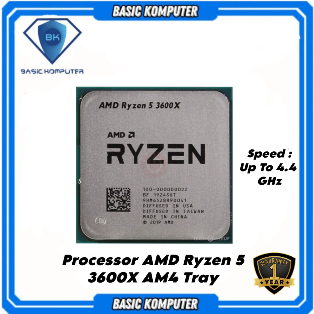 PROCESSOR AMD RYZEN 5 3600X TRAY