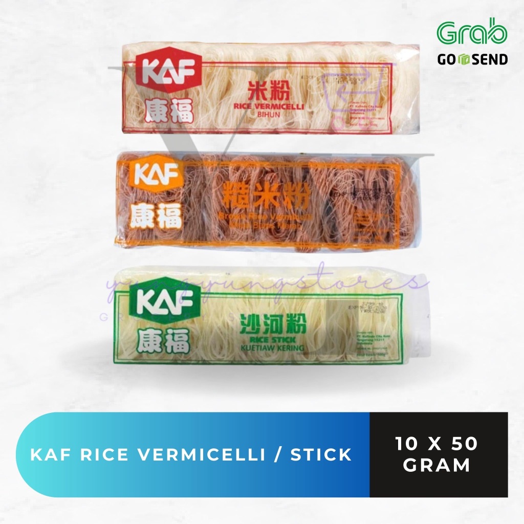 

KAF Bihun Beras Merah / Kuetiaw Kering / Brown Rice Vermicelli / Stick 500 gram (10 x 50 gram)