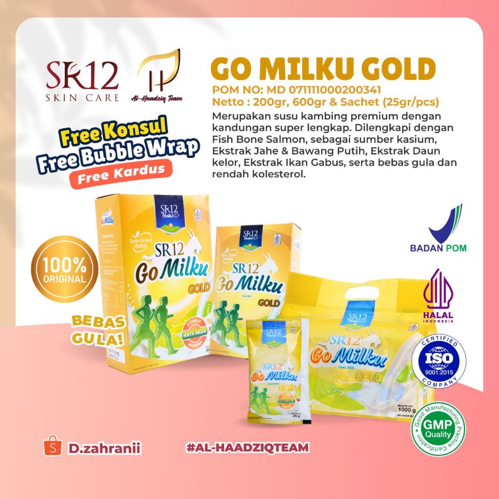 

SR12 100%ORI-GOMILKU GOLD SUSU KAMBING TINGGI KALSIUM